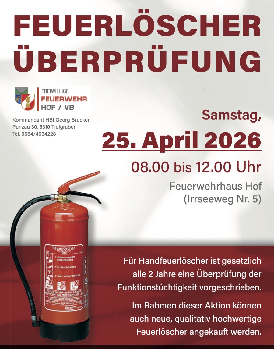 Feuerloescher Feuerwehr Hof