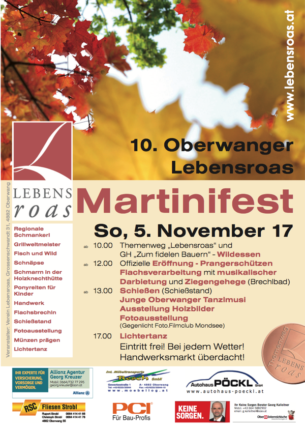 Martinifest Oberwanger Lebensroas