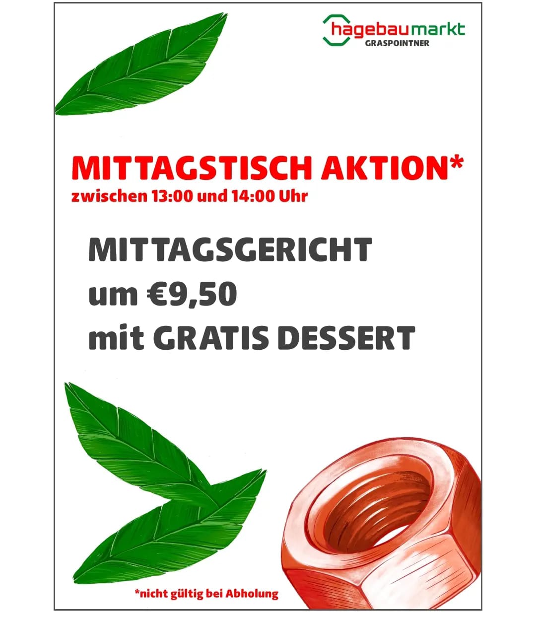 cafebistro mittagstisch aktion 