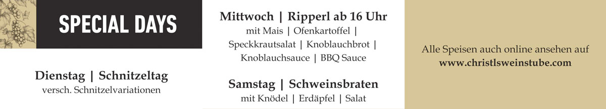 christlspecial days
