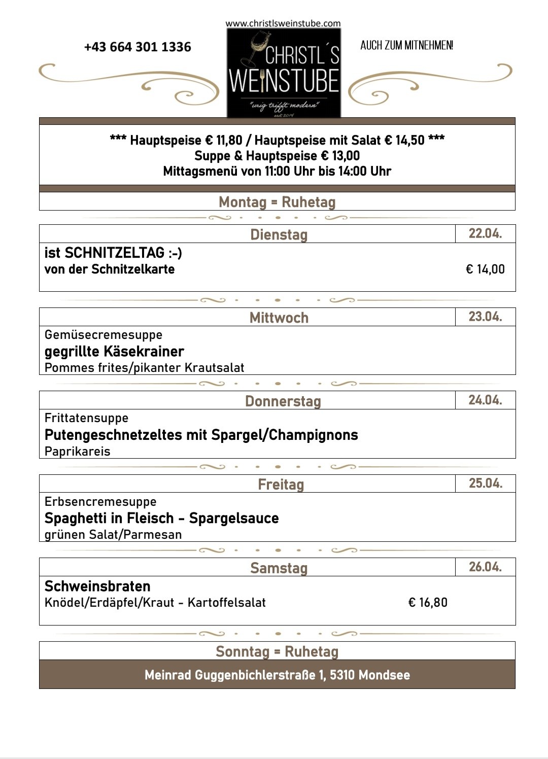 christlsweinstube 1725