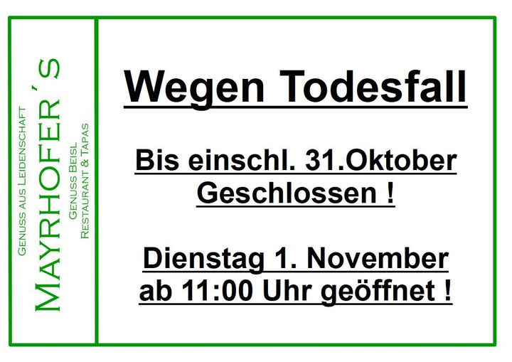 mayrhofers 4322 zu