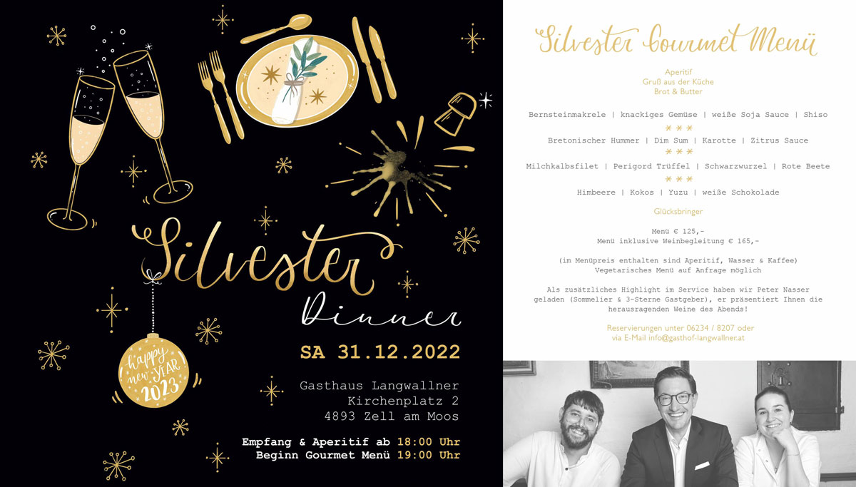 silvesterdinner langwallner